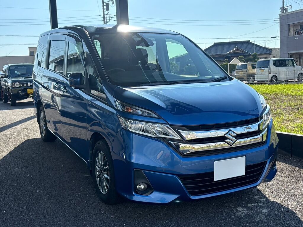 スズキ ランディ（ブルー）フロントビュー — クルマテラスにて納車