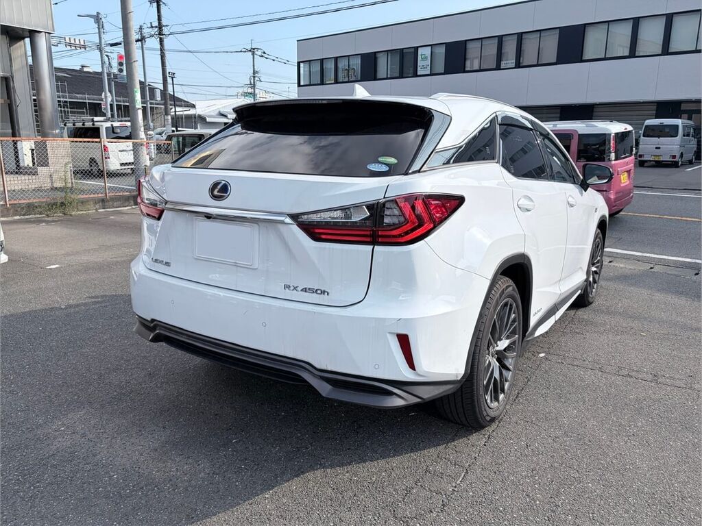 レクサス RX450h F SPORT リアサイドビュー