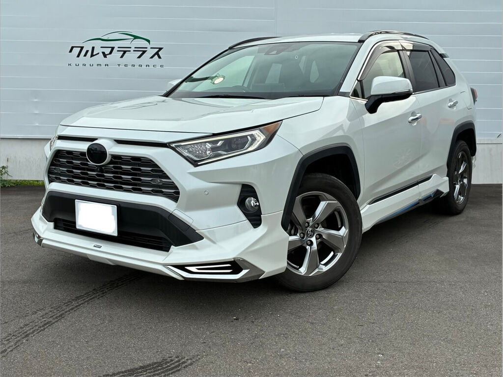 トヨタ RAV4 ハイブリッド ホワイトパール 斜め前方